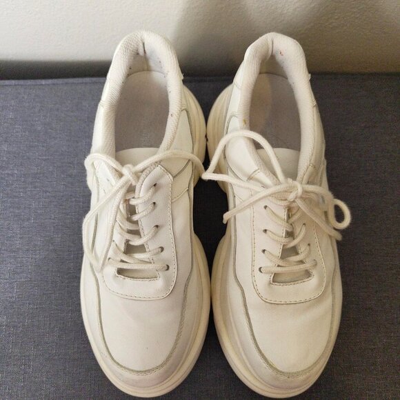 Jeffrey Campbell Most Def 2 White Chunky Platform Sneakers Size 8.5 - Picture 3 of 6